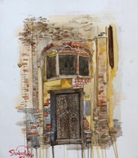 Shakeel Mirza, 12 x 15 Inch, Water Color on Paper, Cityscape Painting, AC-SKM-003